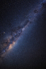 High-resolution Milky Way galaxy night sky background with dense starfield and cosmic dust, ideal for astronomy, astrophotography, sci-fi design, deep space wallpaper, banner, copy space.