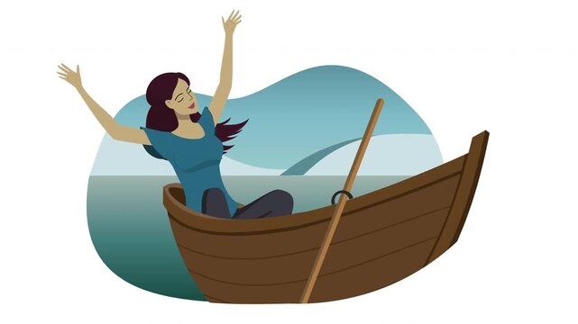 girl on the boat