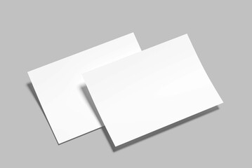 A5 Landscape Mockup Design Blank