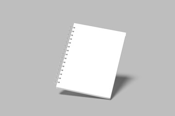 Realistic Spiral Notebook Blank Mockup