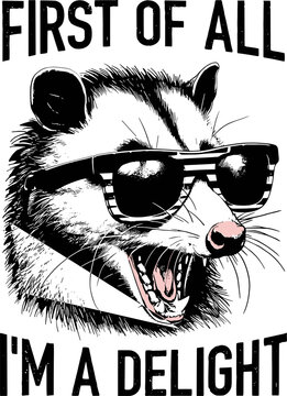 First Of All I'm A Delight svg, Funny Quote Svg, Sarcastic Svg