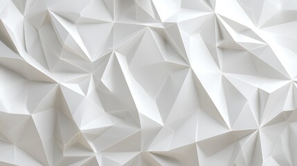 Photo White Polygonal Abstract Surface with Sharp Edges and Shadows background bright