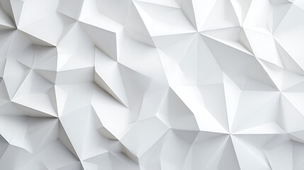 White Polygonal Geometric Surface with Textured Facets and Shadows image photo