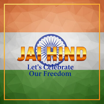 Indian independence day celebration graphic