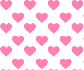 Seamless pink heart pattern background