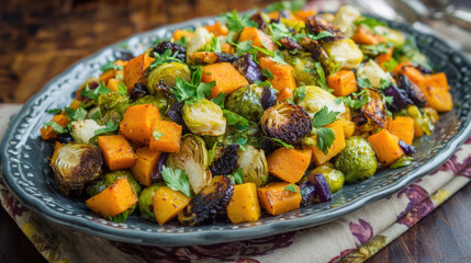 Healthy Roasted Autumn Vegetable Medley