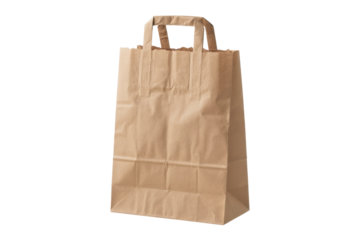 Brown paper bag with handles