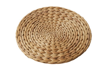 Obraz premium Woven water hyacinth round mat
