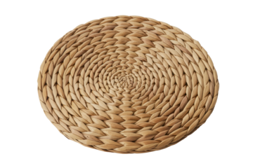 Woven water hyacinth round mat