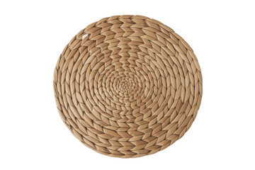 Fototapeta premium Woven straw circle placemat