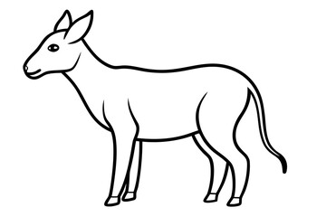 Obraz premium Godjahim animal line art illustration