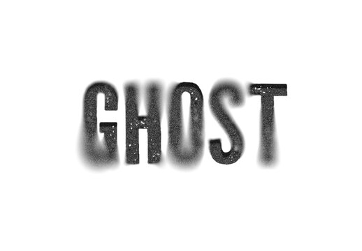 Black And White Blurred Spray Text Effect Spooky Grunge Font