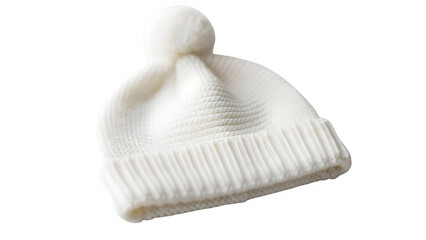 Baby hat knit isolated on PNG background.
