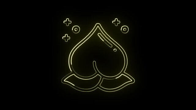 Peach free icon vector illustration flat fruit symbol isolated on white background