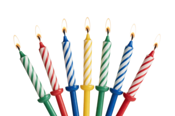 Colorful Birthday Candles