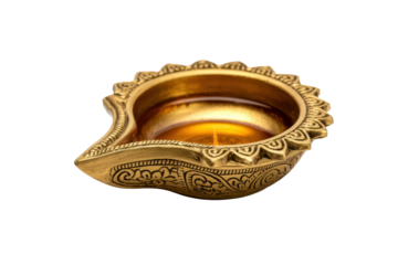 Diwali Oil Lamp Isolated