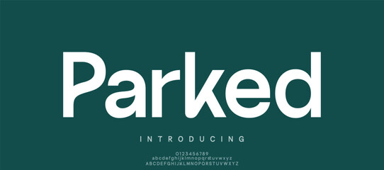 Parked Creative psychedelic sans serif alphabet display font vector. Ink trap decorative typeface © sehar