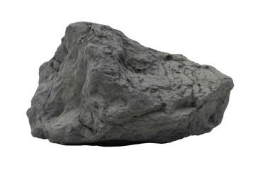 Grey Rock on Isolated Background