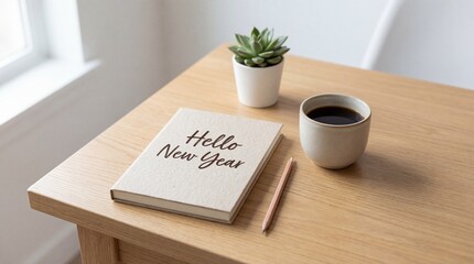Welcome new year with coffee and notes