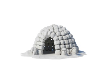 Isolated Igloo Illustration