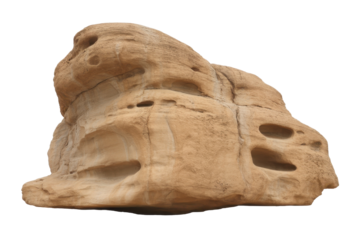 Isolated eroded rock formation