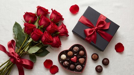 Romantic valentine's day gift set