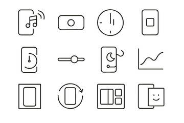 Icon icons harmony state vector balanced device interface digital intervals grouping wellbeing