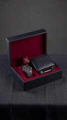 Elegant gift set in a black box
