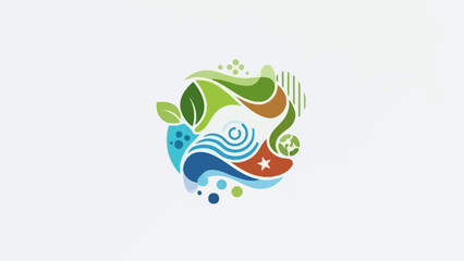 Fototapeta premium Colorful Abstract Logo Design Element.