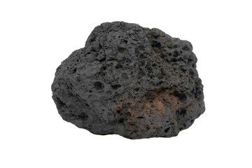 Fototapeta premium Porous Volcanic Rock on Transparent Background