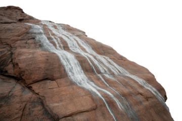 Rock with White Streaks - Isolated