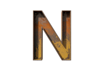 Rusty Letter N