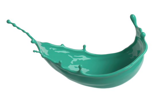 Splash of Turquoise Paint - Powered by Adobe