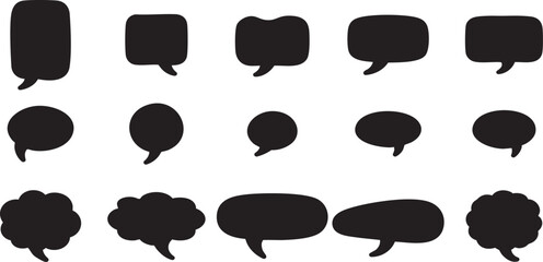 Collection of speech bubbles Vector