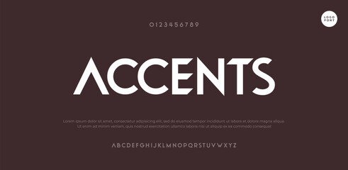 Accents  modern stylish small alphabet letter logo design © Rich
