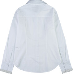 Fototapeta premium Crisp white button-down shirt isolated on transparent background