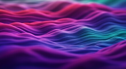 Vibrant multicolored wavy pattern with purple pink and blue hues