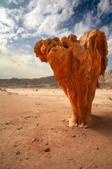 Mushroom Rock, White Canyon (Wadi Qunai), Ain Khudra, Sinai Peninsula, Egypt
Wind-eroded sandstone formation in the desert of South Sinai.