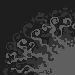 decorative sun illustration; ornamental solar corner adornment