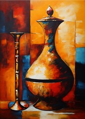 still life with jug and glass