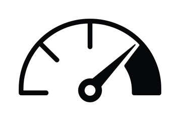 Speedometer gauge performance indicator icon