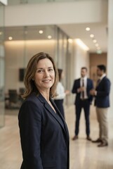 Business meeting with professionals in a modern office setting during daytime