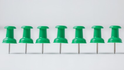 Green Clones, Pinned A Study in Repetition, Texture, and Static Arrangement.