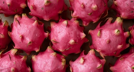 Pinkish Spiky Arrangement, A Collection of Abstract Shapes in Gradient Colors.