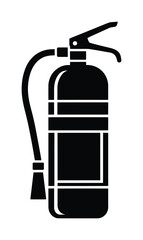 Fire extinguisher safety equipment vector illustration