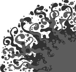 decorative sun illustration; ornamental solar corner adornment