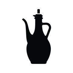 Oil bottle silhouette liquid container dispenser icon
