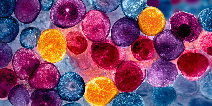 Peripheral blood smear analysis for acute leukemia using 100x light microscopy, cell identification