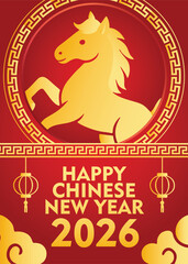 Happy Chinese New Year Greeting Poster