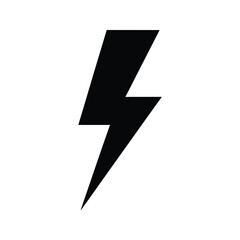 Flash icon silhouette lightning bolt symbol design